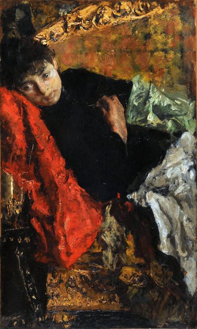 Pensive by Antonio Mancini